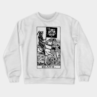 Death Tarot in black Crewneck Sweatshirt